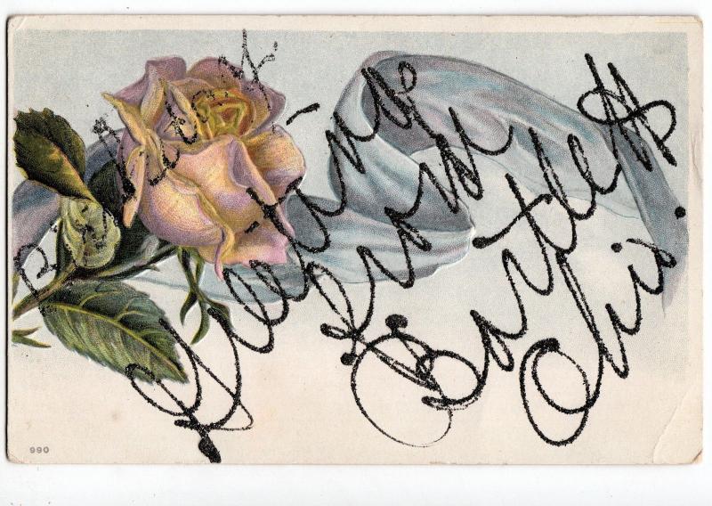 c1910 BARTLETT Ohio Postcard GREETINGS FROM Flowers