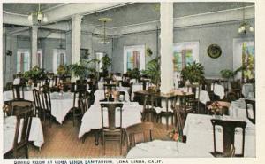 CA - Loma Linda, Dining Room at Loma Linda Sanitarium