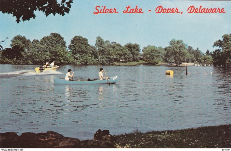DOVER, Delaware, 50-60s; Canoe, Silver Lake