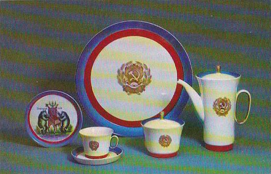 Russia Leningrad Coffee Set Russia Town Emblems 1967 Museum Of The Lomonosov ...