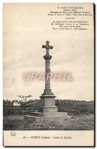 Old Postcard Checy Croix De Reuilly