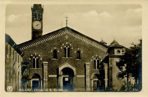 Italy - Milano. Church of St Eustorgio   RPPC