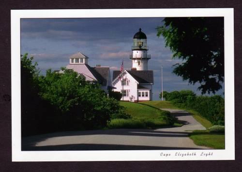 ME View Lighthouse Light House CAPE ELIZABETH MAINE PC