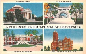Greetings From Syracuse, New York Postcard