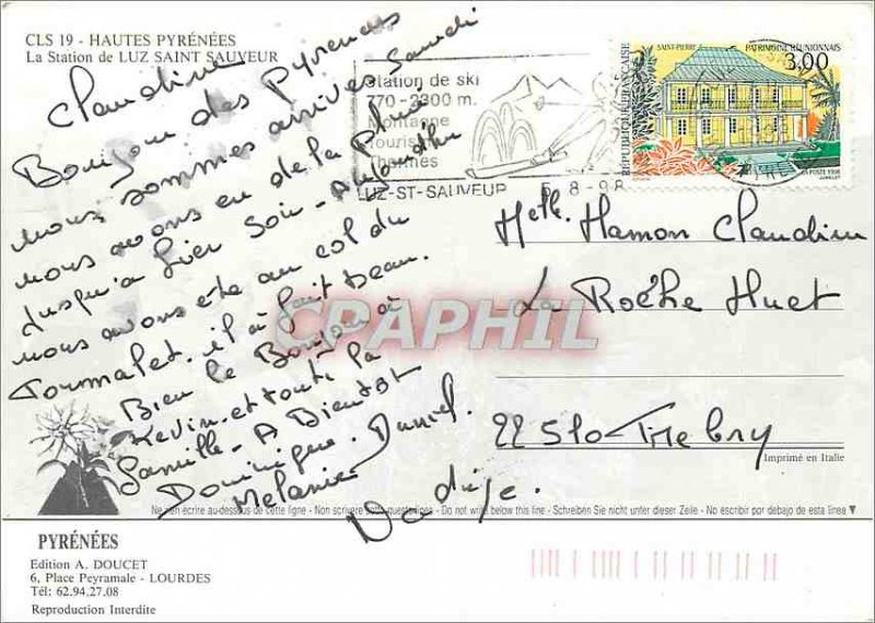 Postcard Modern Luz St Sauveur