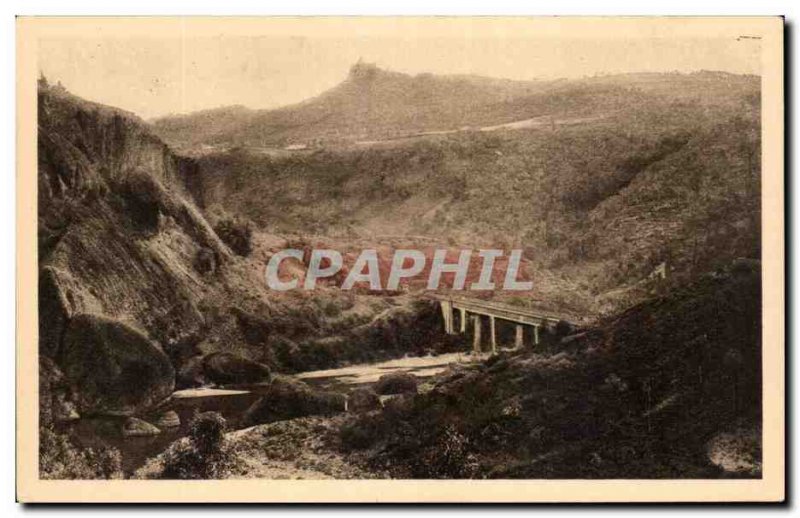 Old Postcard From The Region Velap La Vallee From & # 39Allier A Rochegude