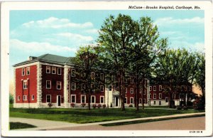 Postcard MO Carthage McCune Brooks Hospital