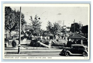 1939 Miniature Golf Course Geneva on the Lake Ohio OH Vintage Postcard