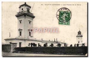Old Postcard Sainte Adresse The Lighthouses of heve