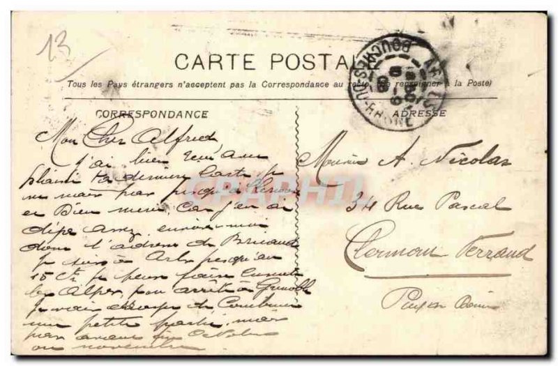 Old Postcard En Provence Type arlesienne Folklore suit Violin