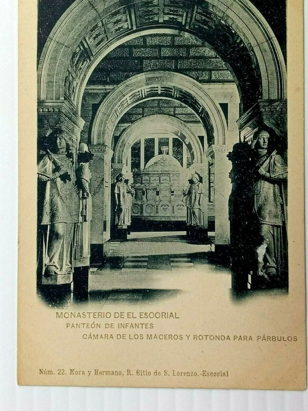 Monasterio De El Escorial Pamteon de Infantes Spain Vintage Postcard