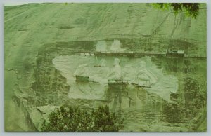 Historic Stone Mountain Georgia~Confederacy Memorial~Vintage Postcard