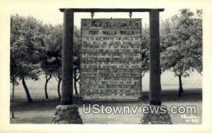 Real Photo - Fort Walla Walla, Washington