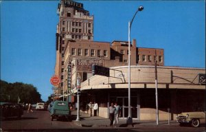 Laredo Texas TX Street Scene 1950s Pickup Truck Cars Vintage Postcard