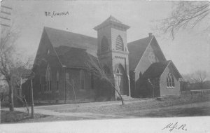 C-1906 El Dorado Kansas M E Church RPPC Photo Postcard 11394
