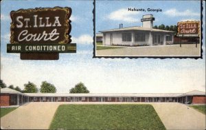 Nahunta Georgia GA St. Illa Court Motel Vintage Postcard