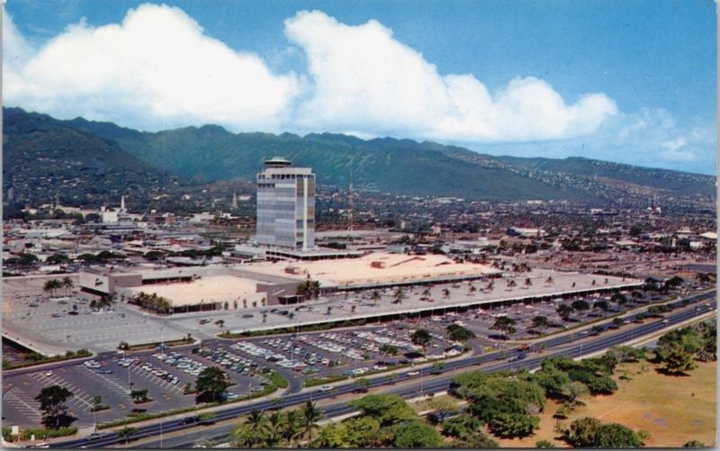 Ala Moana Shopping Center Honolulu Hawaii HI Birdseye Unused Postcard E14 