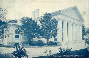 ARLINGTON VA GENERAL ROBER E LEE'S MANSION OLD POSTCARD 