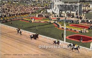  Louisville, Kentucky, KY, USA Horse Racing Postcard Kentucky Derby Race, Chu...