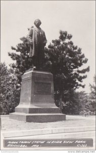 Missouri Hannibal Mark Twain Statue In River View Park Real Photo