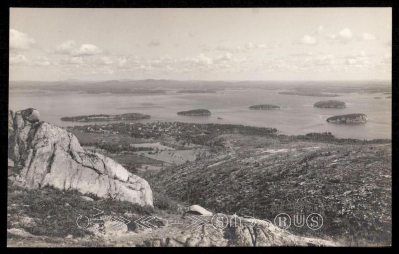 Bar Harbor & Porcupines from Cadillac Mt. Acadia National Park