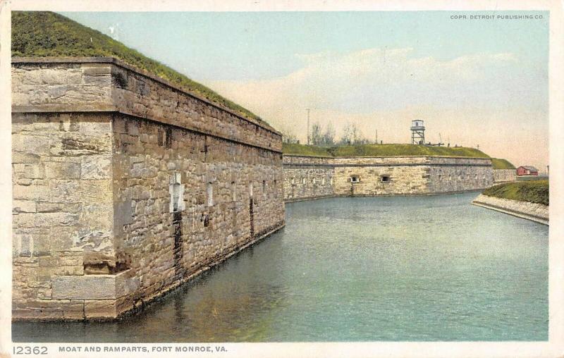 Group of 4 Fort Monroe Virginia Views Detroit Publishing Antique PC (J32001)