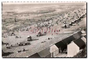 Old Postcard Ault Onival (Somme) The Beach at low tide