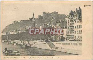 Postcard Old Lyon Grand Seminaire Saint Georges Church