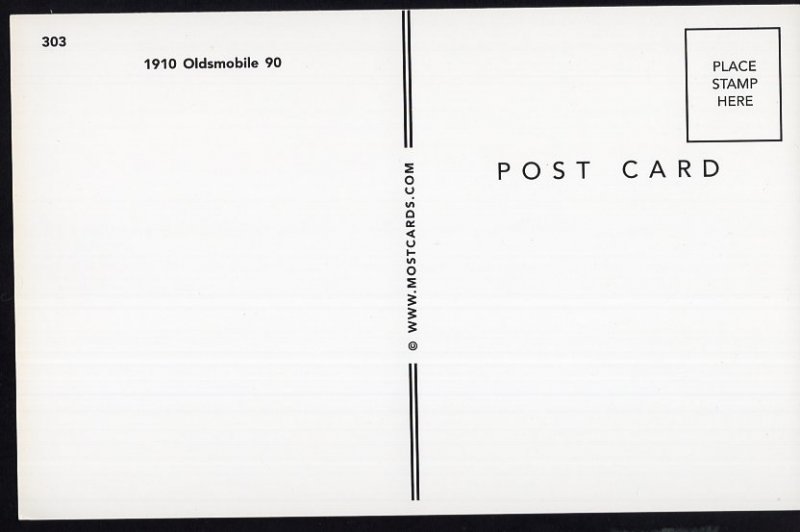 1910 Oldsmobile 90 Car Postcard Chrome 1950s-1970s