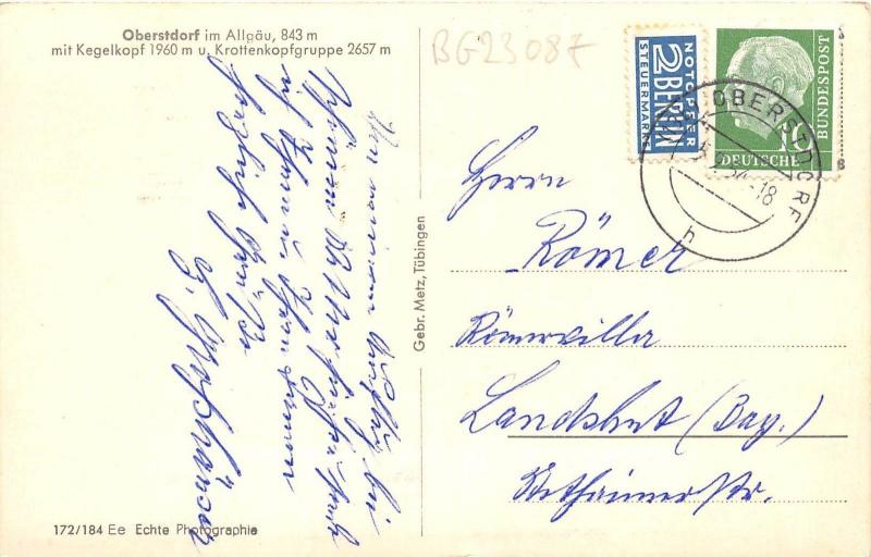 BG23087 oberstdorf im allgau kegelkopf krottenkopfgruppe   germany CPSM 14x9cm
