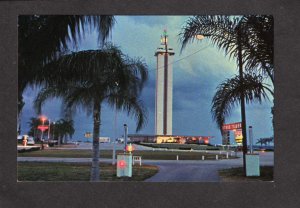 FL Citrus Tower Night View US 27 Clermont Florida Postcard