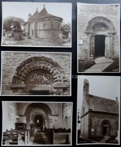 Herefordshire 5 x KILPECK CHURCH - Old RP Postcard by Walter Scott