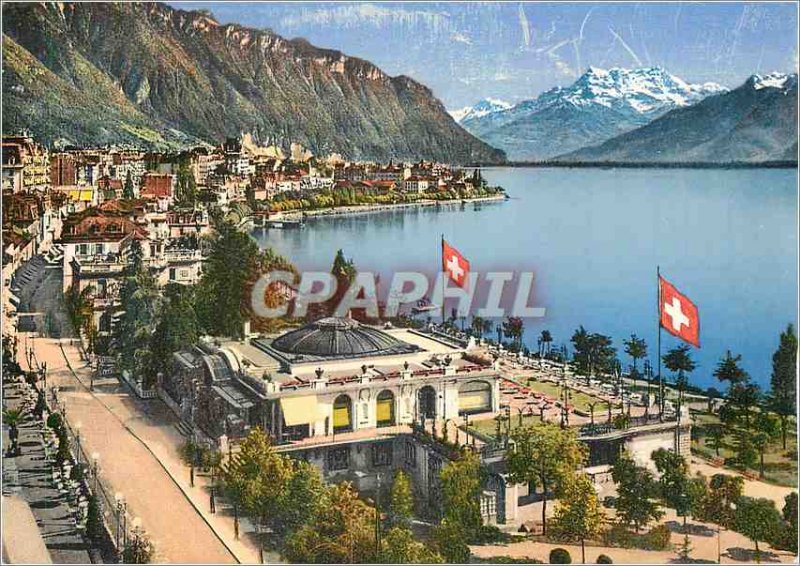 Modern Postcard Montreux Sports Pavilion and Teeth of the South