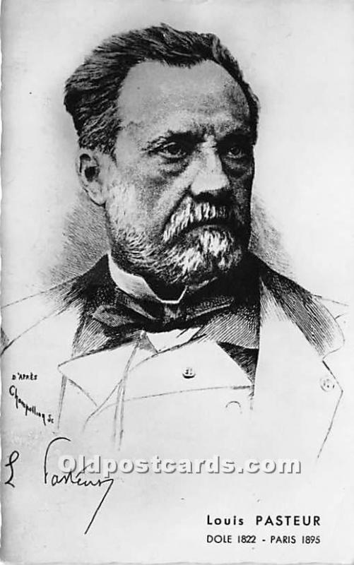 Louis Pasteur Dole 1822 Paris 1895 Writing on back