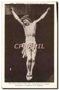 Old Postcard Paimpont Christ of ivory & # 39Abbaye