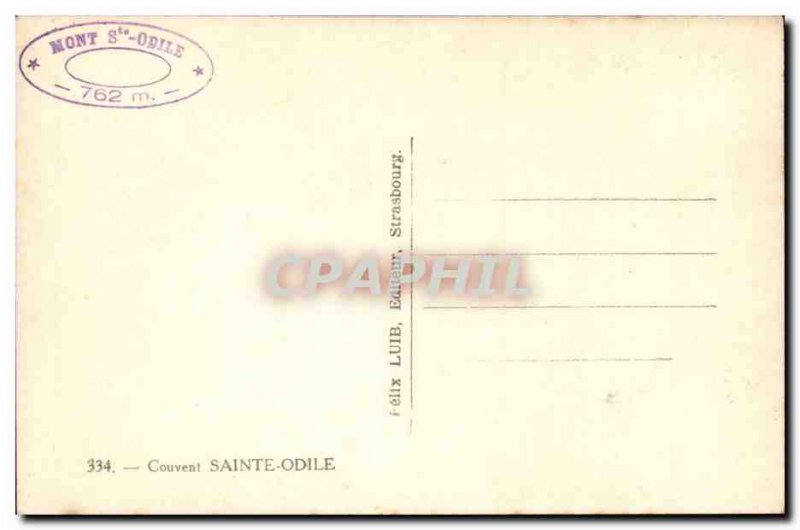 Sainte Odile - 762 m - Convent - Old Postcard