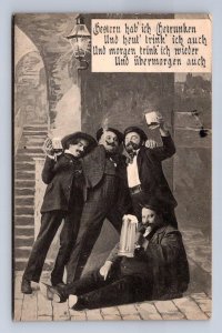 ALWAYS DRINKING BEER BERLIN GERMANY TO BALTIMORE MARYLAND POSTCARD EXCHANGE 1908