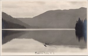 Cameron Lake Vancouver Island BC Mixed Stamps c1924 Trio Real Photo Postcard F29