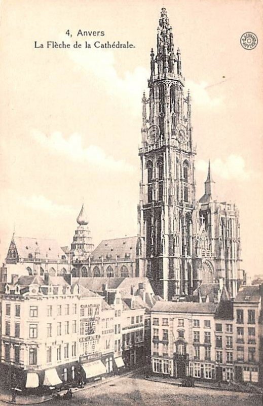 La Fleche De La Cathedrale Anvers Belgium Unused 