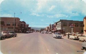 1950s automobiles MONTROSE COLORADO Business District Sanborn postcard 9509