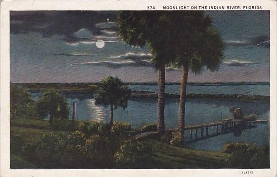 Florida Moonlight On The Indian River