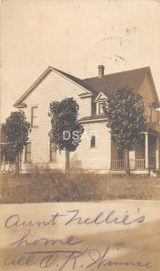 A90/ Gladstone Michigan Mi Real Photo RPPC Postcard 1912 Nellie's Home