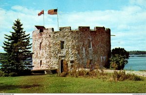 Maine Pemaquid Beach Historic Fort William Henry 1988