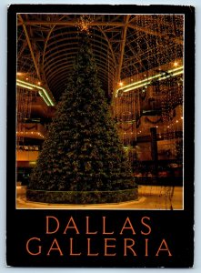 1969 Dallas Texas TX Vintage Postcard Galleria Annual Christmas Tree Interior