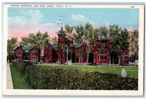 1925 Faxton Hospital And New Annex Building Utica New York NY Vintage Postcard 