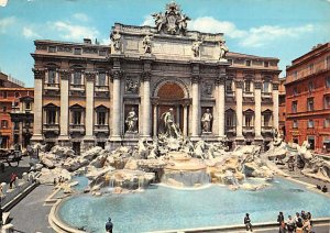 Fontaine de Trevi Roma Italy 1969 