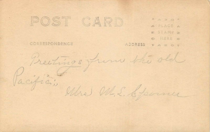 LPS90 Newport Oregon Water Front View Postcard RPPC