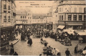 CPA LOUVIERS-Marché Place de la Halle (43422)