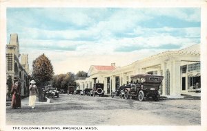 G45/ Magnolia Massachusetts Postcard c1910 The Colonial Building Automobiles