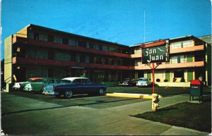 San Juan Motel Anacortes Washington Vintage Postcard C174